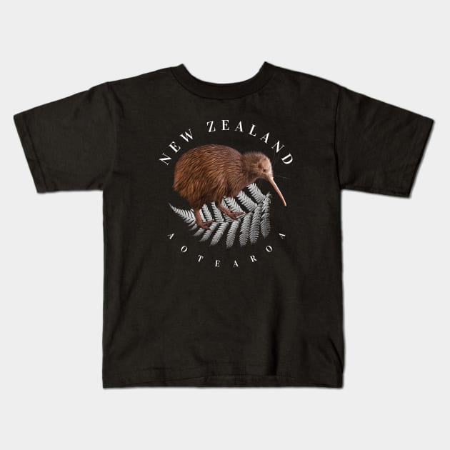 New Zealand Aotearoa Kids T-Shirt by RaymundoSouza